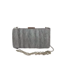 Βραδινό Τσαντάκι Clutch Ασημί (JH005) Modato image 1